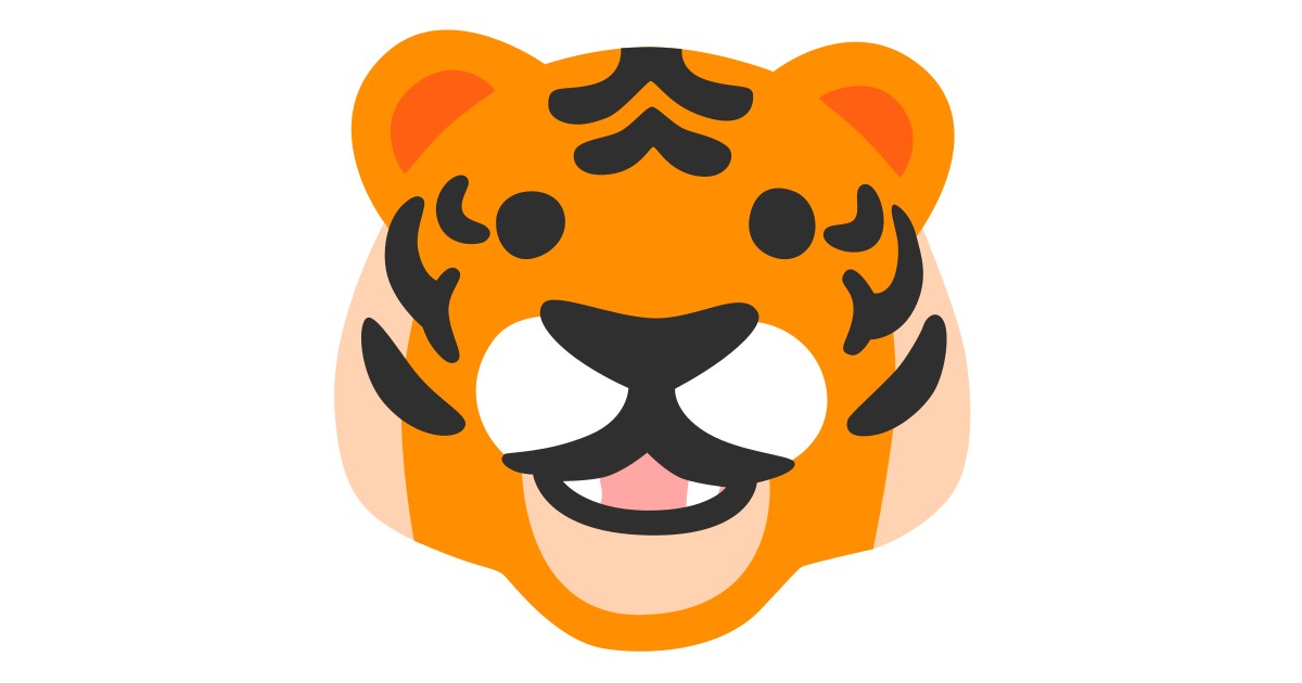 emoji de bosque de tigre