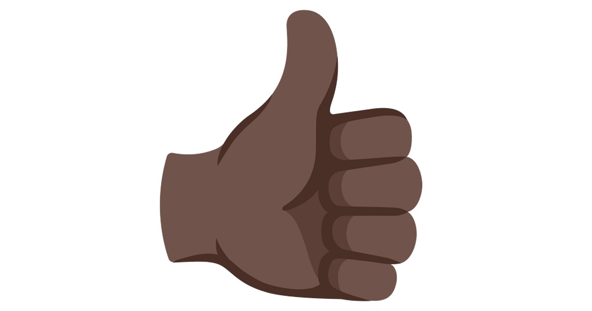 Pollice Su ππΏ Pollice In Su: Carnagione Scura Emoji