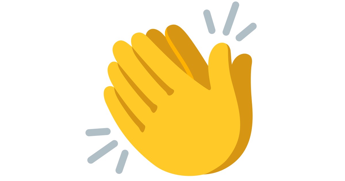👏 Clapping Hands Emoji, Clap Emoji, Applause Emoji