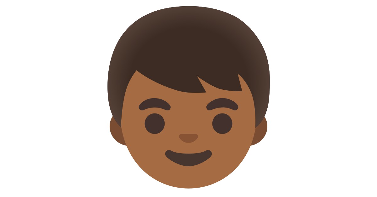 👦🏾 Niño: Tono De Piel Oscuro Medio Emoji