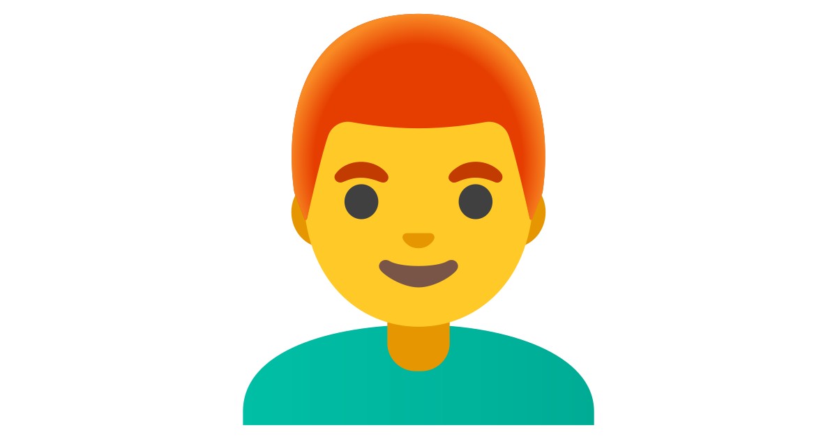 👨‍🦰 Man: Red Hair Emoji