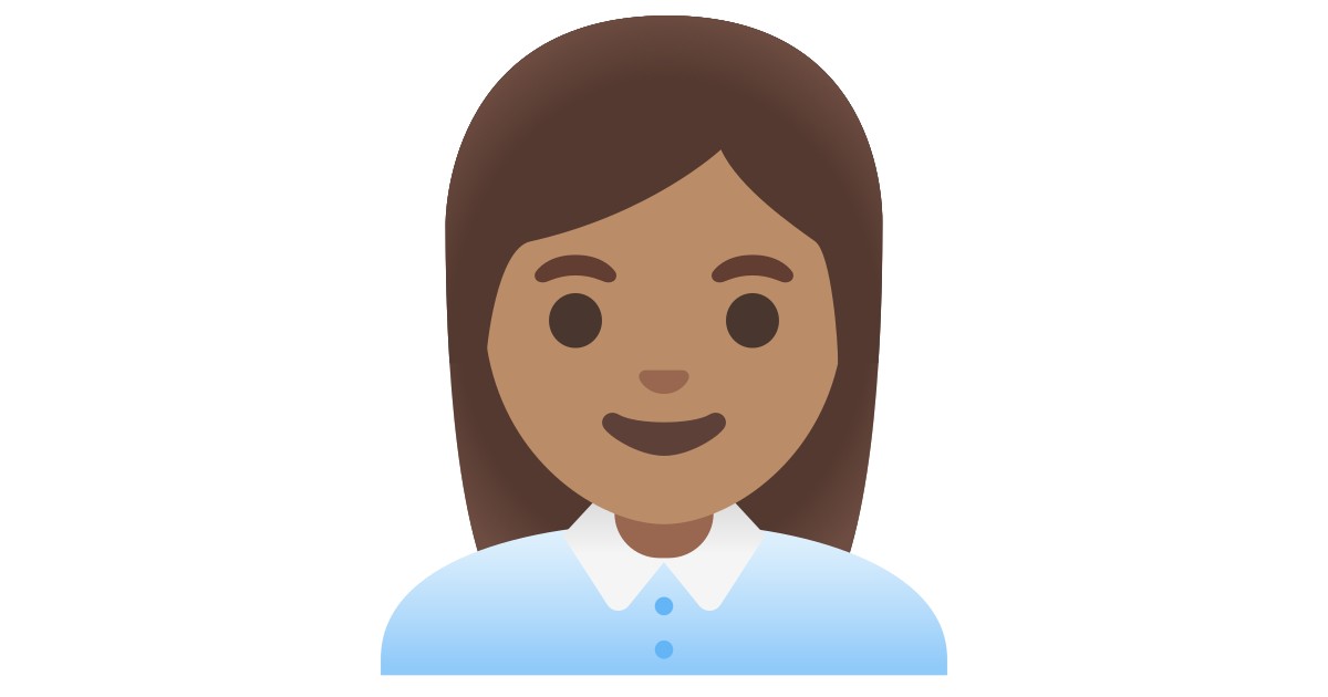 π©π½βπΌ Woman Office Worker: Medium Skin Tone Emoji