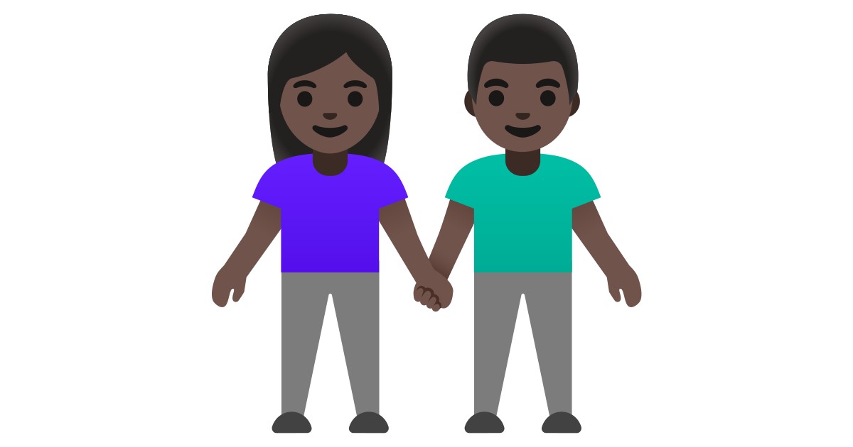 👫 Woman And Man Holding Hands Emoji, Couple Emoji