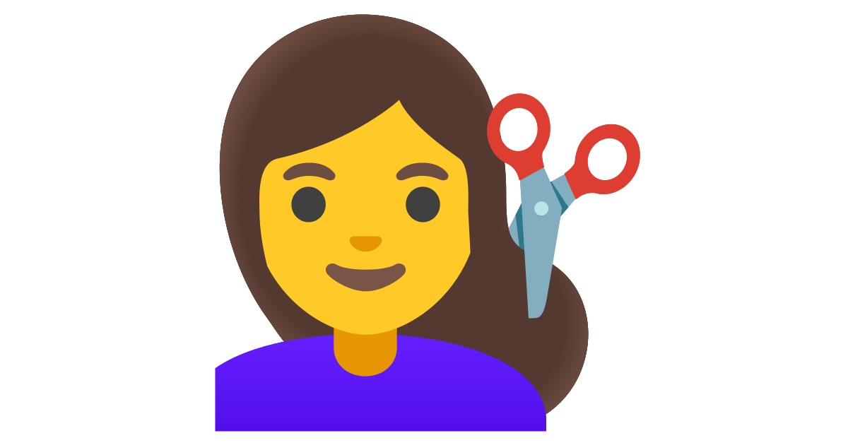 💇 Pessoa a cortar o cabelo Emoji — Significado, Copiar e Colar, Combinações