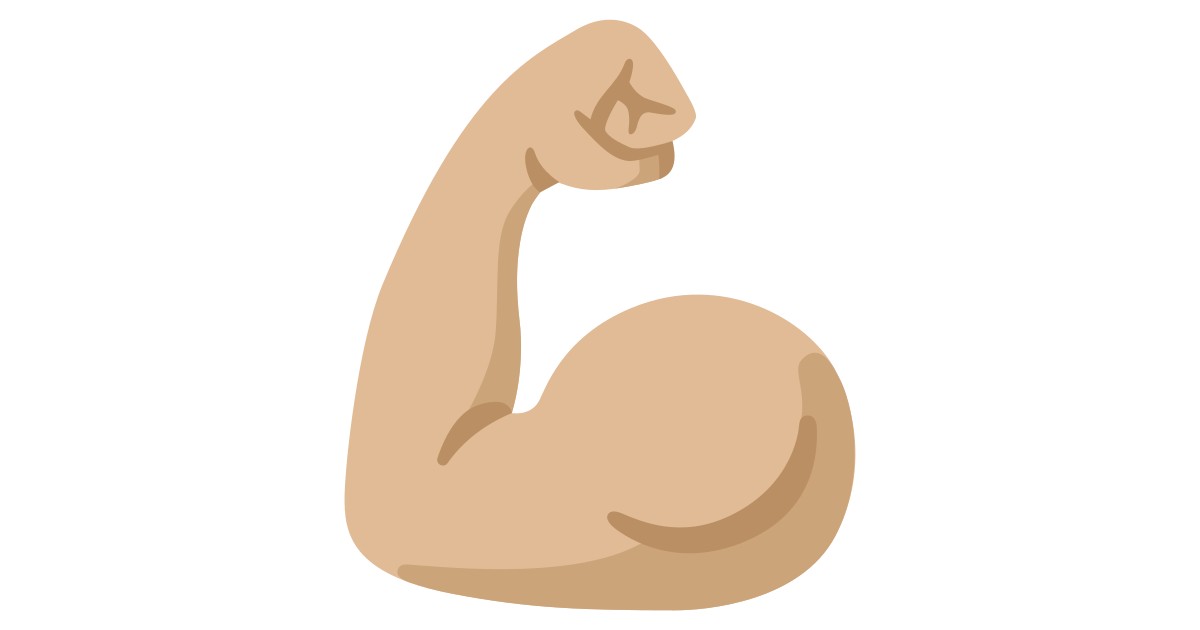 💪🏼 Flexed Biceps: Medium-Light Skin Tone Emoji