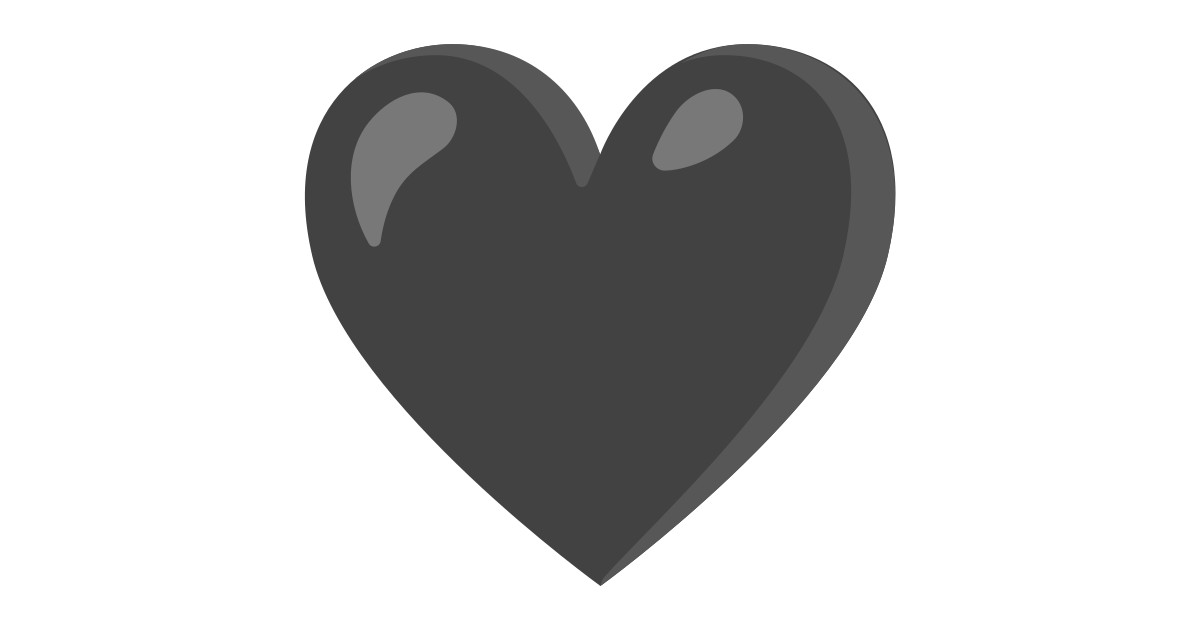 Black Heart Emoji (U+1F5A4)