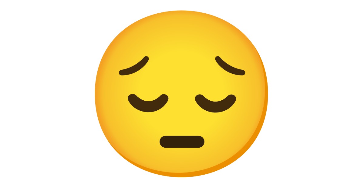 Cara Desanimada Emoji