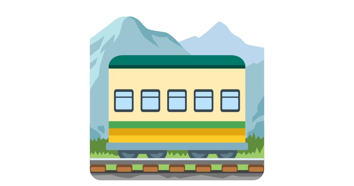 π Mountain Railway Emoji