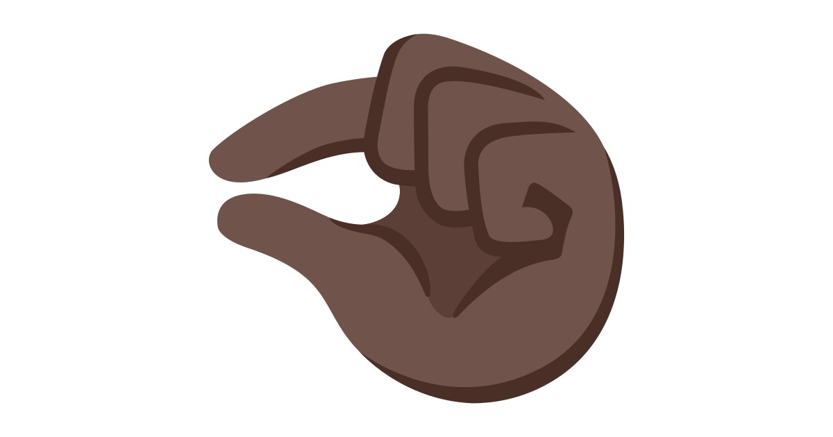 π€πΏ Pinching Hand: Dark Skin Tone Emoji