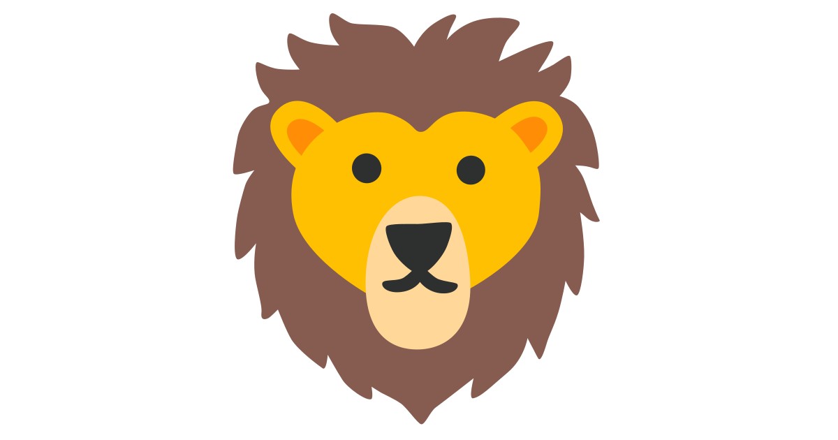 Lion Emoji   1f981 