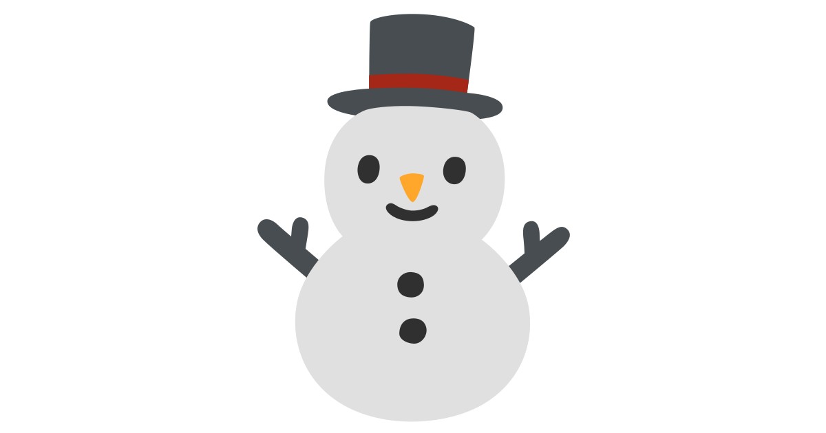 ⛄ Snowman Without Snow Emoji