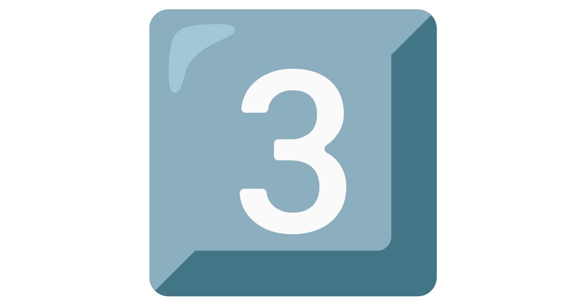 3️⃣ Keycap: 3 Emoji