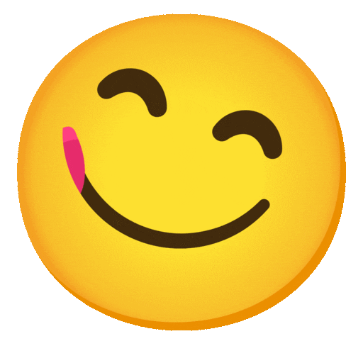 😋 Cara Saboreando Comida Emoji