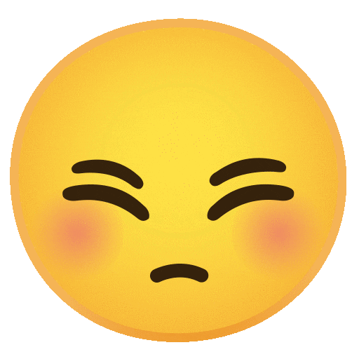 Warped Flushed Face Emoji