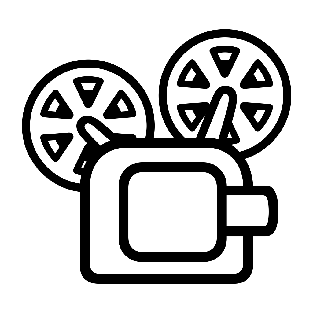 Dibujo de Emoji proyector de cine para colorear