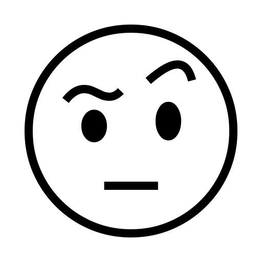 🤨 Face with Raised Eyebrow Emoji
