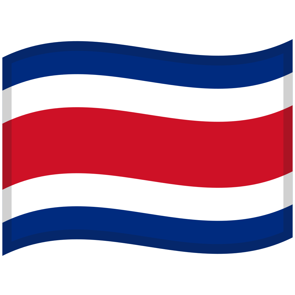 🇨🇷 Bandiera Costa Rica Emoji 🇨🇷 Bandiera Costa Rica Emoji