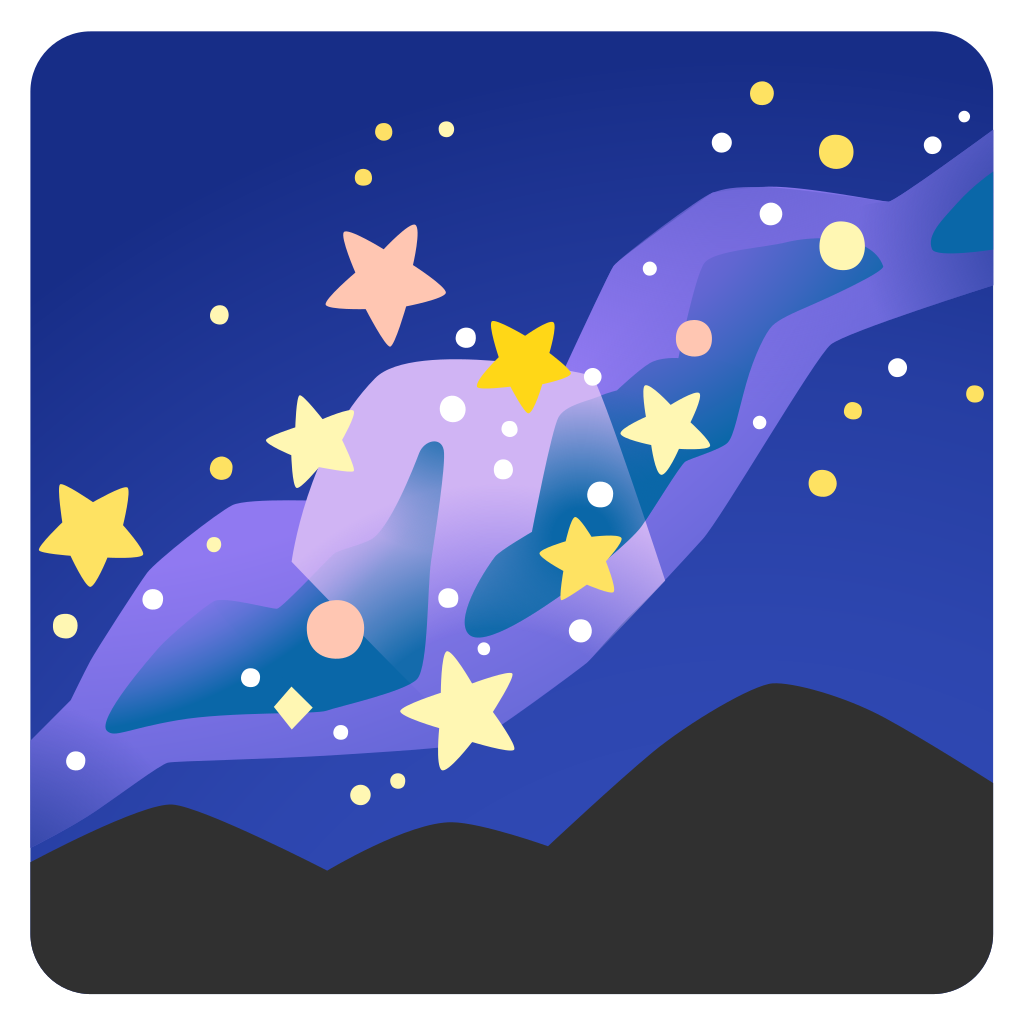 🌌 Milky Way Emoji, Galaxy Emoji, Outer Space Emoji
