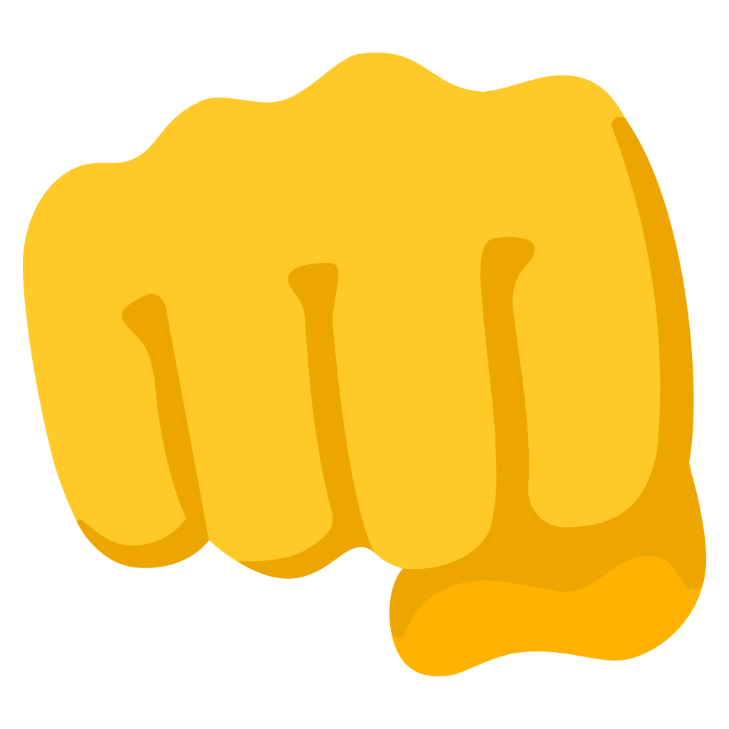 👊 Oncoming Fist Emoji Punch Emoji Fist Bump Emoji