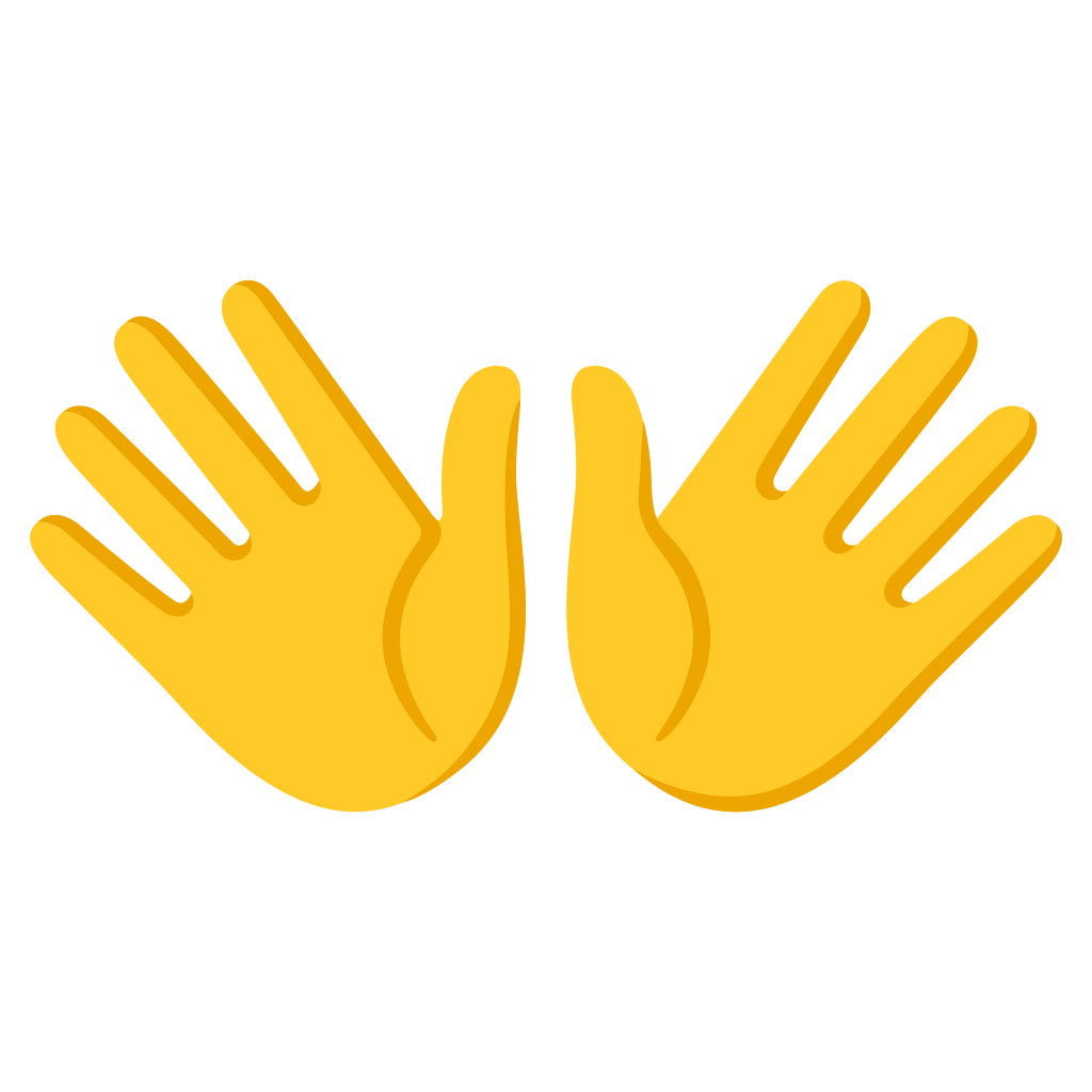 π Open Hands Emoji