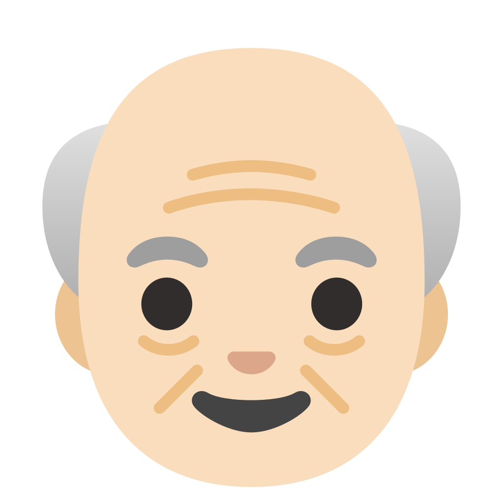 👴🏻 Old Man: Light Skin Tone Emoji