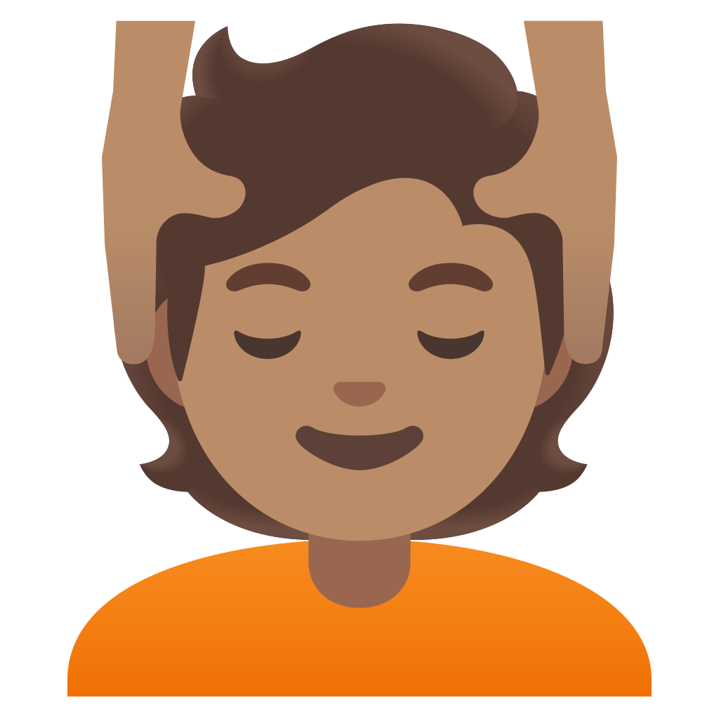 💆🏽 Person Getting Massage Medium Skin Tone Emoji