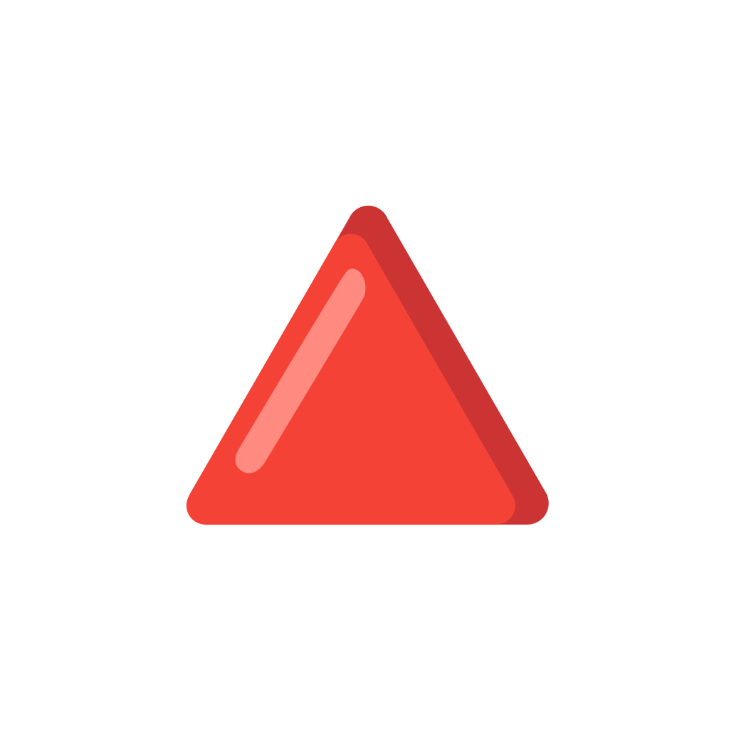 🔺 Red Triangle Pointed Up Emoji