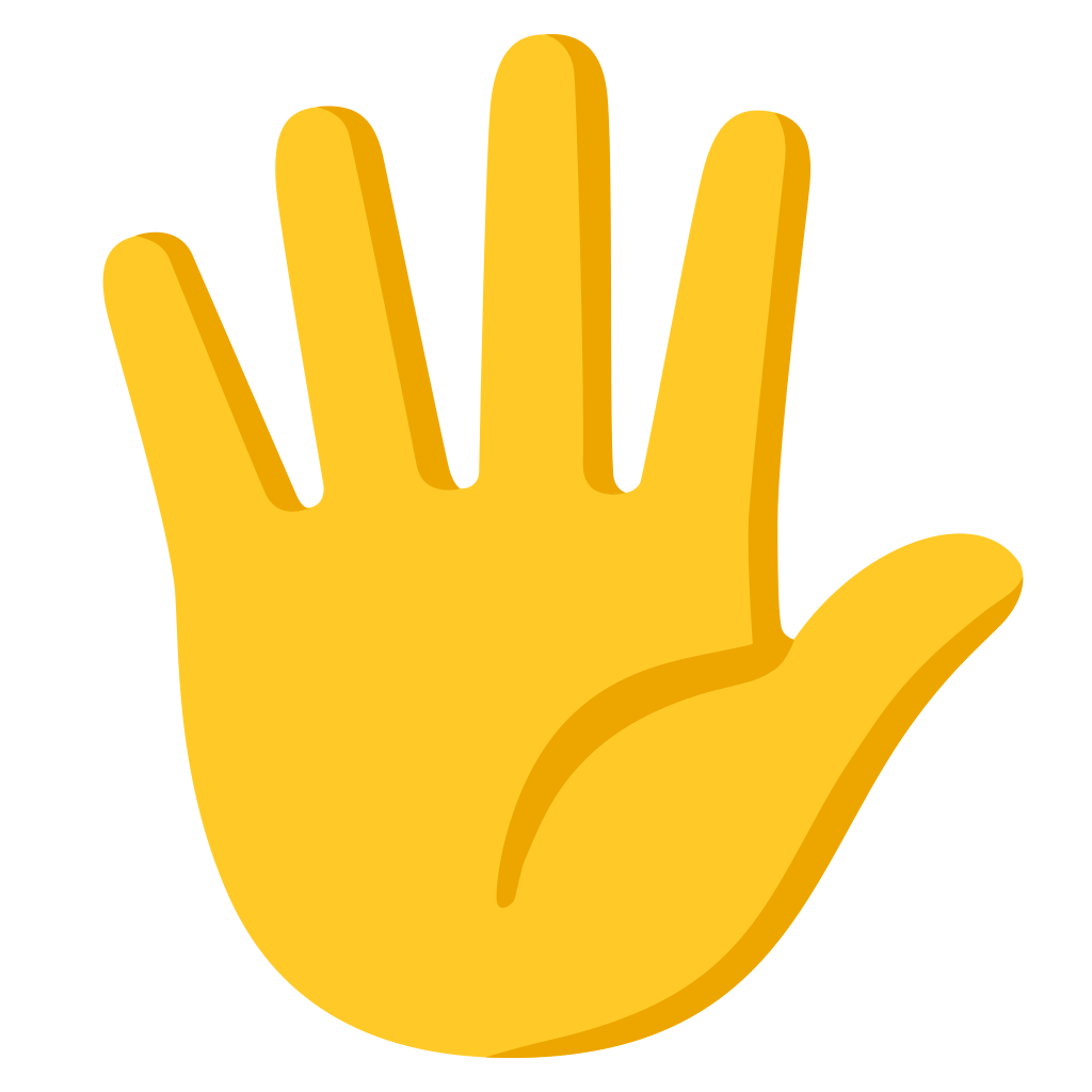 🖐️ Hand With Fingers Splayed Emoji
