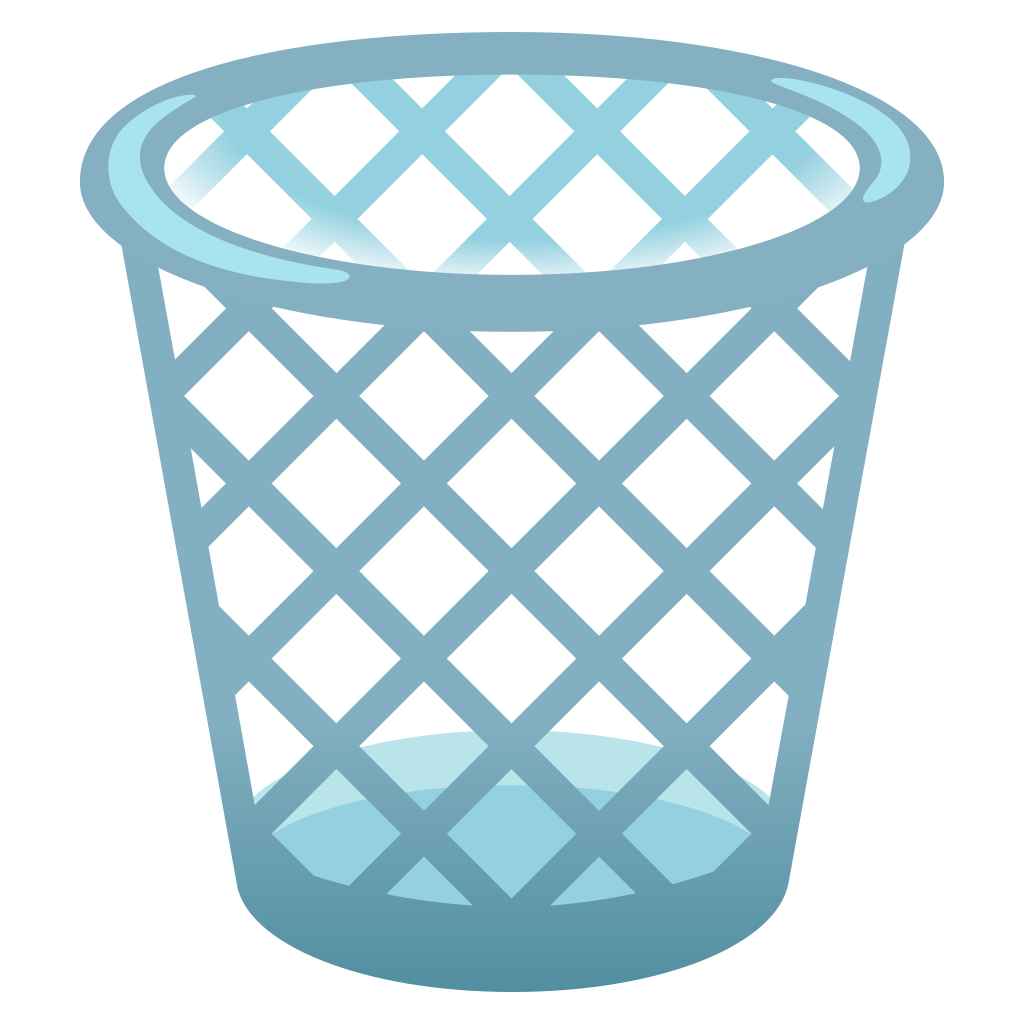 🗑️ Wastebasket Emoji, Trash Emoji