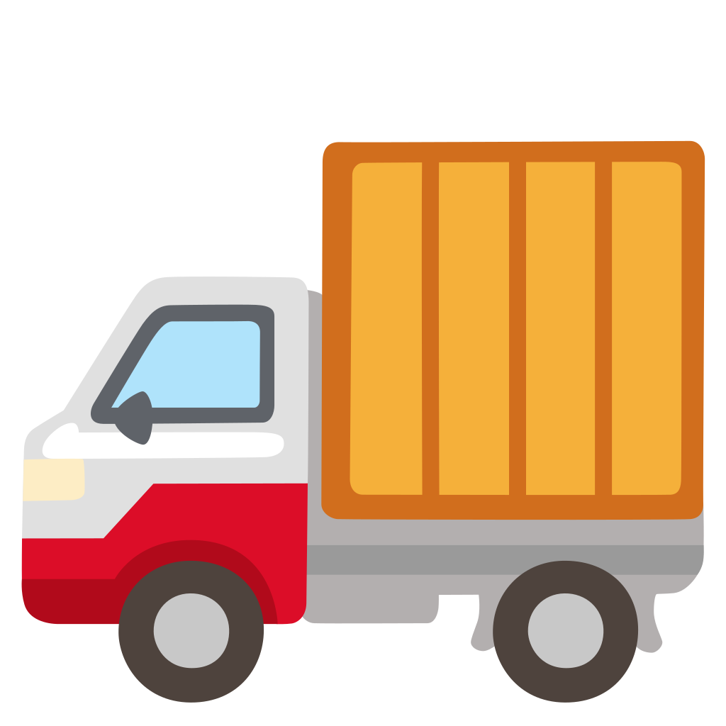 🚚 Delivery Truck Emoji, Shipping Emoji, Shipping Truck Emoji