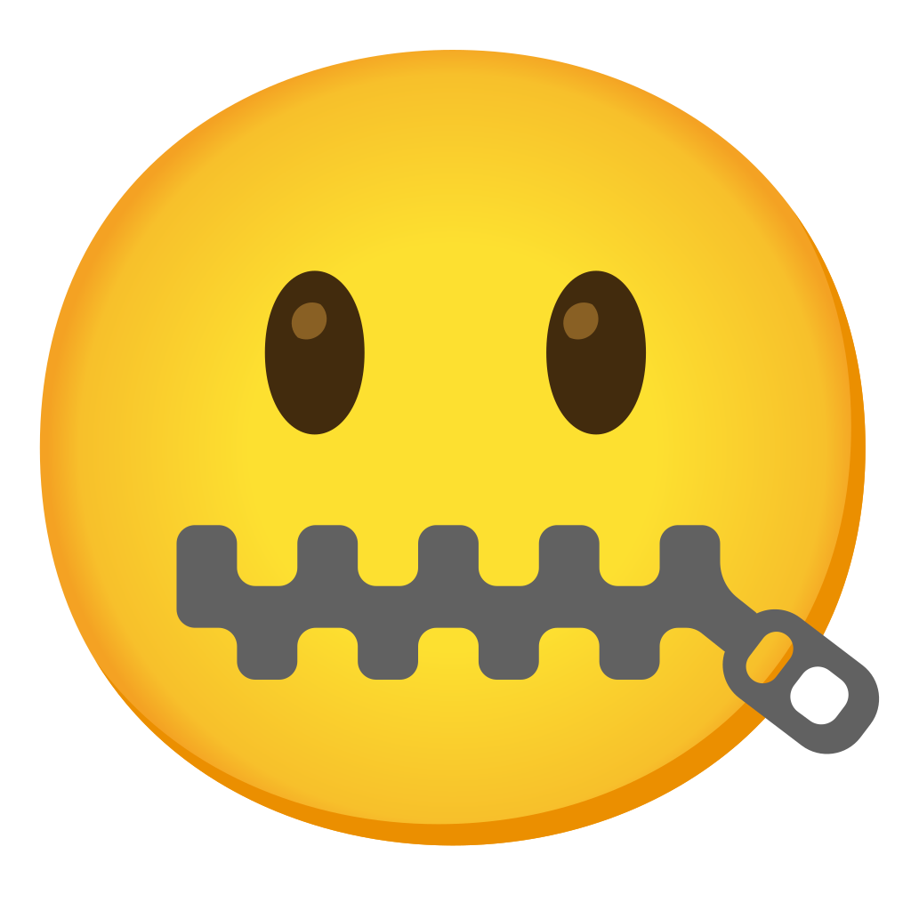 🤐 ZipperMouth Face Emoji, ZipperMouth Emoji
