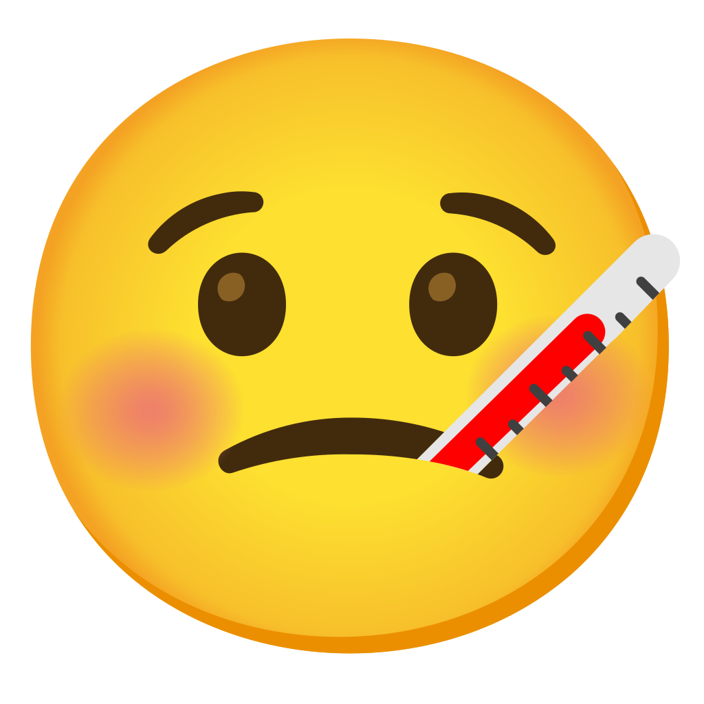 🤒 Face With Thermometer Emoji, Thermometer Face Emoji