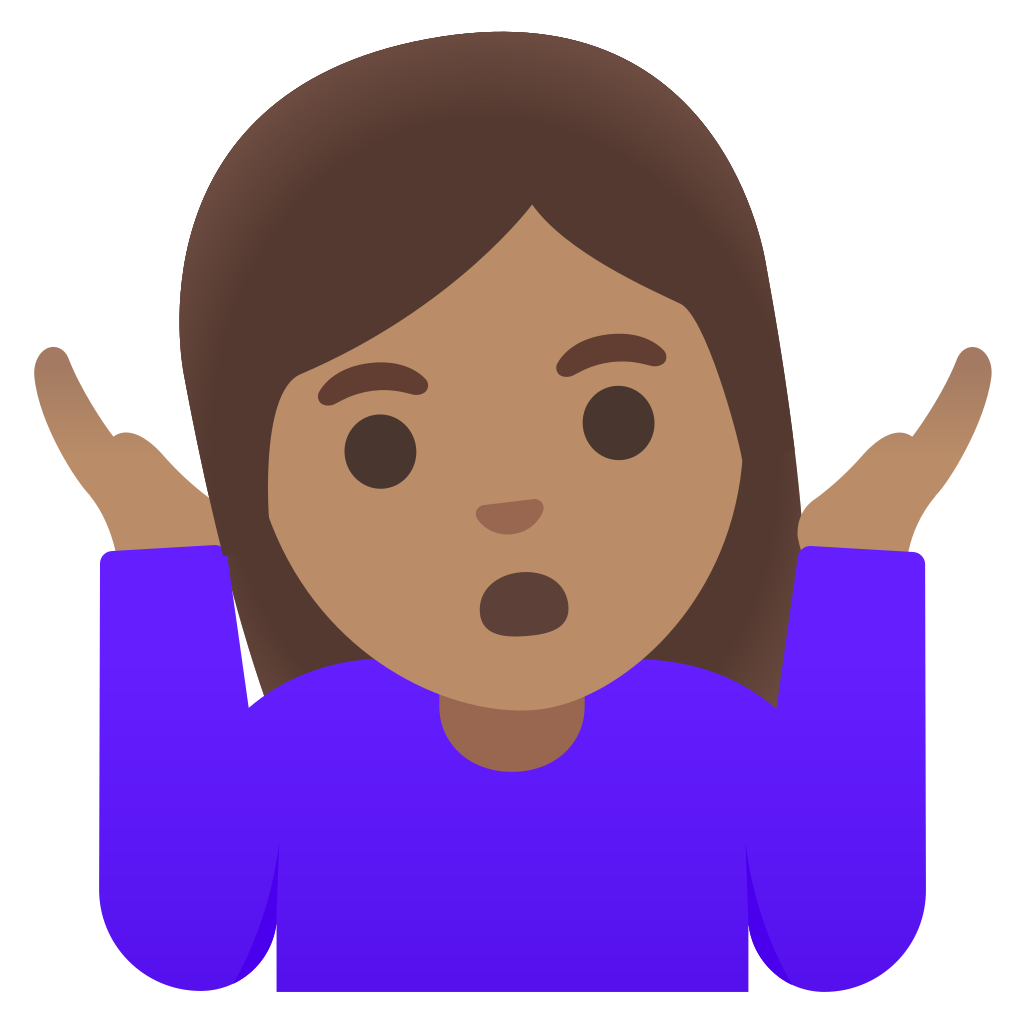 🤷🏽‍♀️ Woman Shrugging Medium Skin Tone Emoji