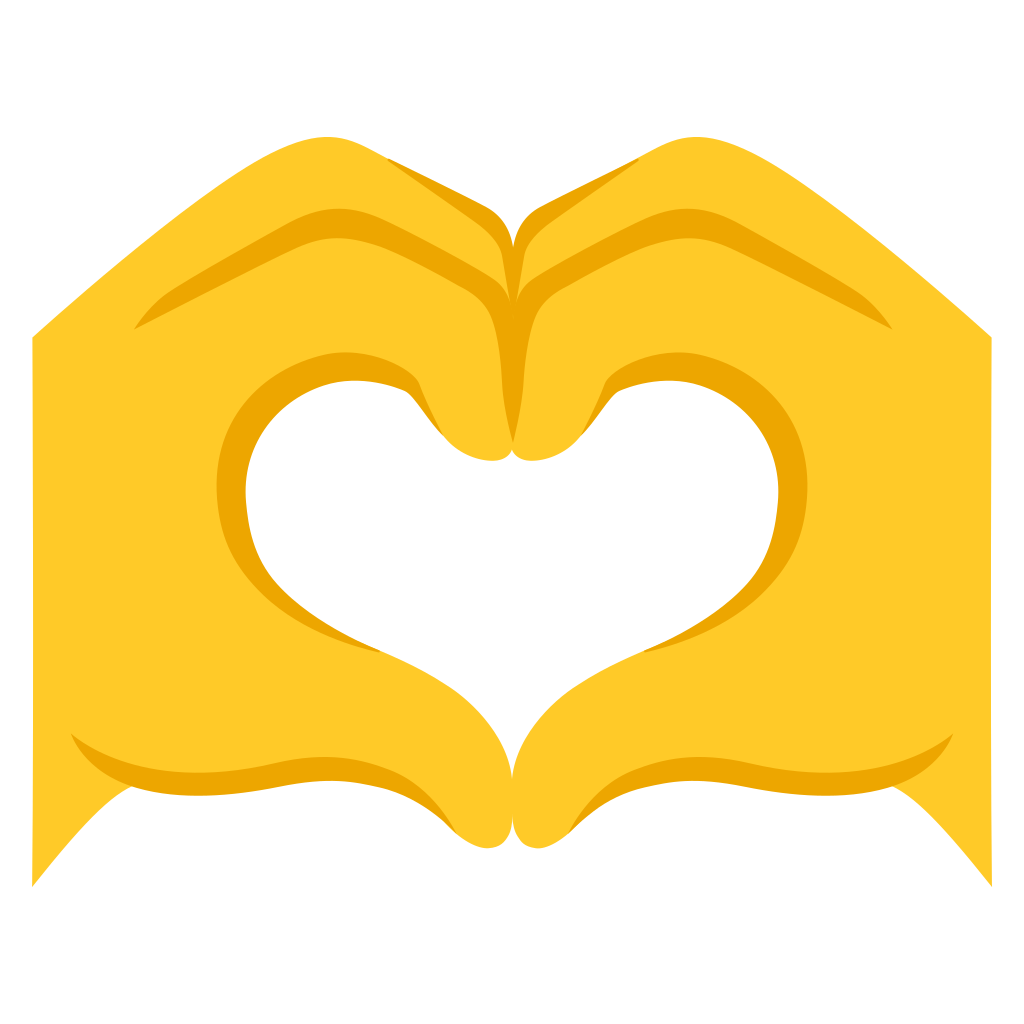 🫶 Mãos De Coração Emoji, Coração Com A Mão Emoji