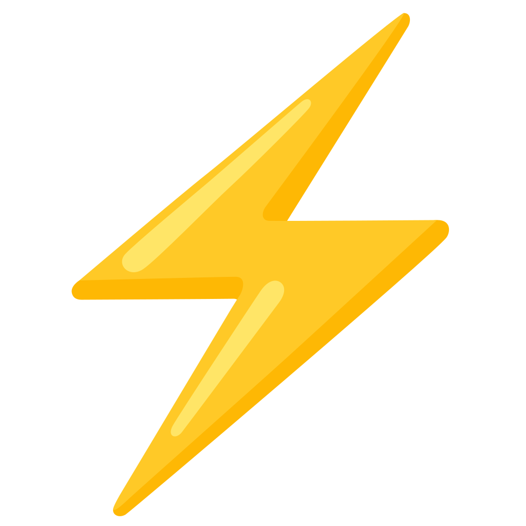 ⚡ High Voltage Emoji, Zap Emoji, Lightning Bolt Emoji
