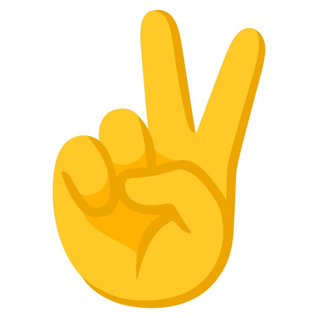 ️ Victory Hand Emoji, V Emoji