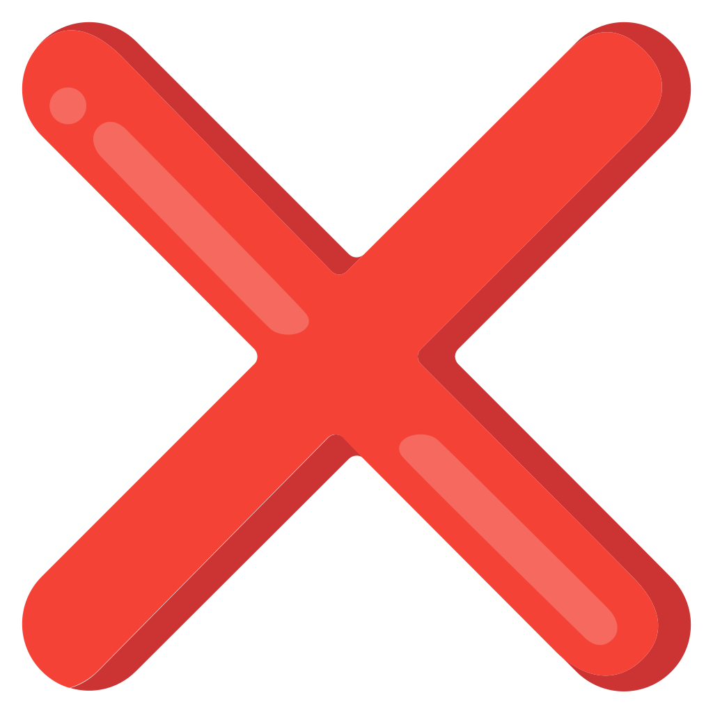 Cross Mark Emoji, X Emoji