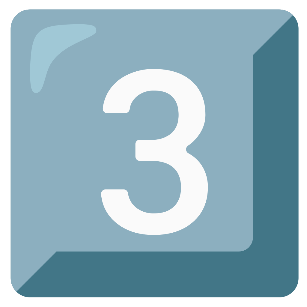 3️⃣ Keycap: 3 Emoji, Three Emoji