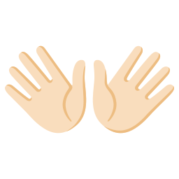 👐🏻 Open Hands: Light Skin Tone Emoji
