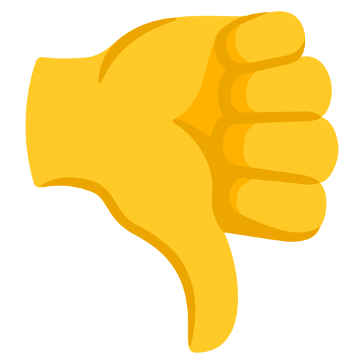 Thumbs Down Emoji (U+1F44E)