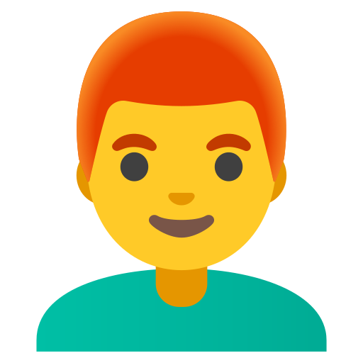 👨‍🦰 Man: Red Hair Emoji, Ginger