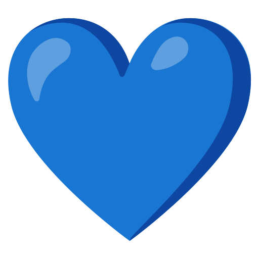 Blue Heart Emoji (U+1F499)