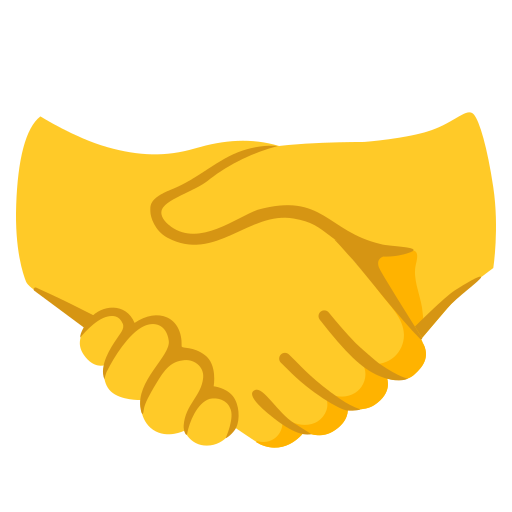handshake emoji icon sticker 27276530 Vector Art at Vecteezy