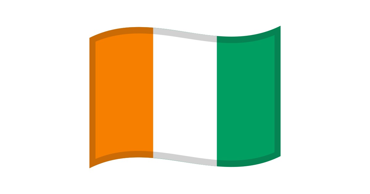 perler Bror mund 🇨🇮 Flag: Côte D'Ivoire Emoji, CI Flag Emoji