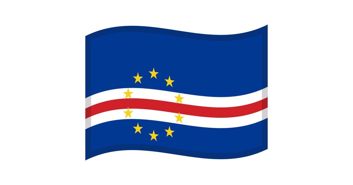 Samarbejde Sjov nitrogen 🇨🇻 Flag: Cape Verde Emoji, CV Flag Emoji