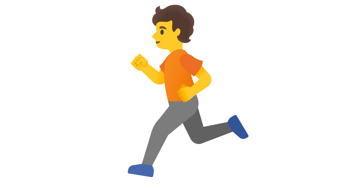 🏃 Person Running Emoji, Running Emoji