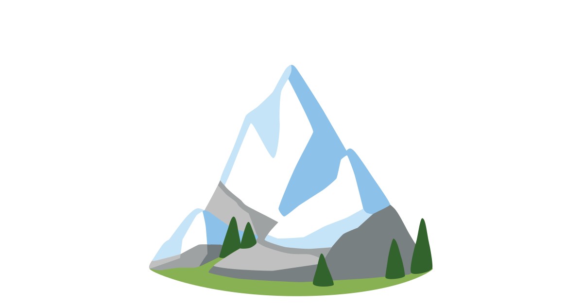 🏔️ Montagne Enneigée Emoji