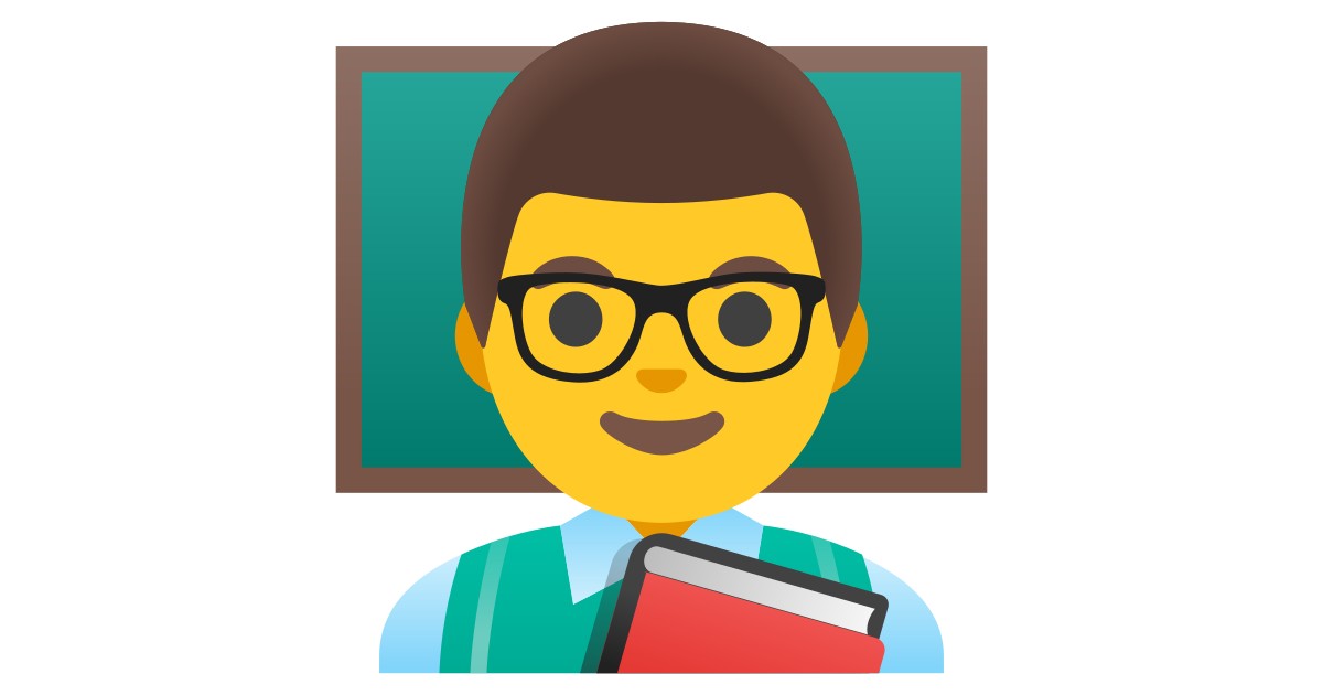 👨‍🏫 Man Teacher Emoji, Professor Emoji