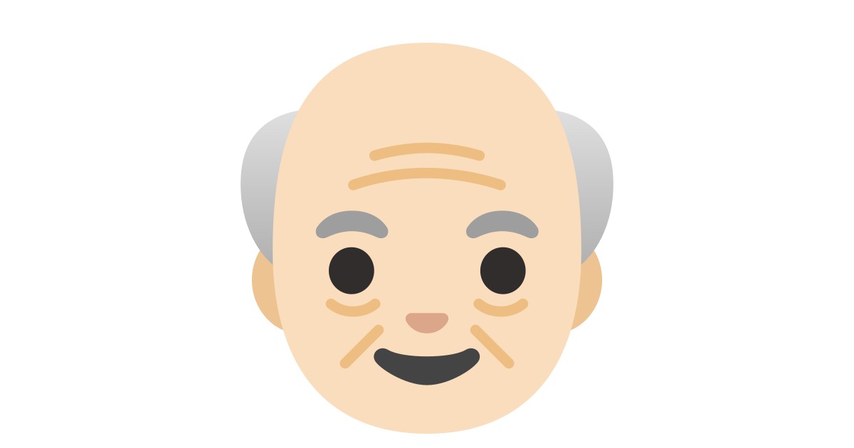 👴🏻 Old Man: Light Skin Tone Emoji