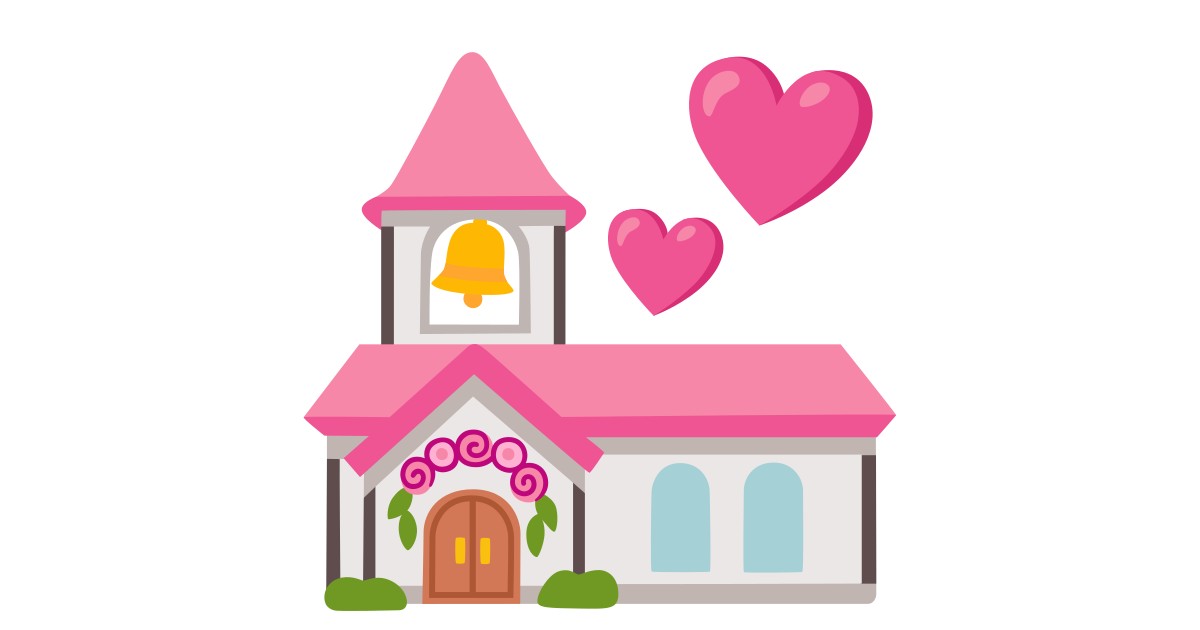 kirche hochzeit clipart house